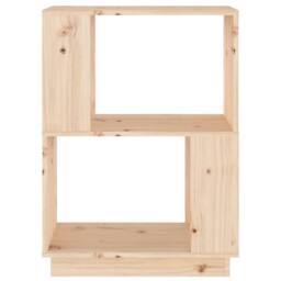 Berkfield Home Classic Book Cabinet/Room Divider 51x25x70 cm Solid Wood Pine in Light Tan - Size: 51 x 25 x 70 cm - thumbnail 5