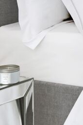 Appletree 'Premium 200TC Plain Dye' Hotel Quality 100% Percale Cotton Deep Fitted Bed Sheet in White - Size: Double Fitted - thumbnail 2
