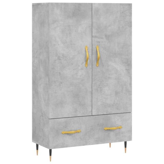 Berkfield Home Highboard Concrete Grey 69.5x31x115 cm Engineered Wood - image 1