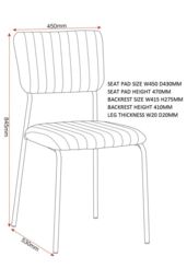 Seconique Sheldon Chair( Set Of 4 ) in Burnt Orange - thumbnail 6