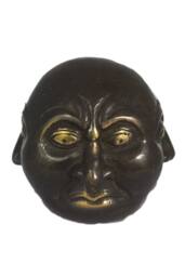 KDMD Four Face Buddha Brass Fengshui Ornament - 10cm for Home & Spa Decor in Dark Brown - thumbnail 5