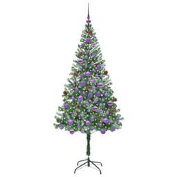 Berkfield Home Artificial Christmas Tree with Stand Green 180 cm PVC & Steel - thumbnail 3