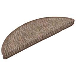 Berkfield Home Stair Mats Self-adhesive 15 pcs 56x17x3 cm Light Brown - Size: Medium - thumbnail 3