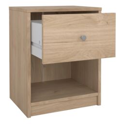 Furniture To Go May Bedside 1 Drawer in Light Oak - thumbnail 5