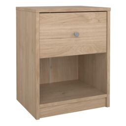 Furniture To Go May Bedside 1 Drawer in Light Oak - thumbnail 1