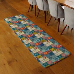 Benjamin Tate Design Tribal Art Boho Runner Rug in Natural - Size: 67 cm x 230 cm - thumbnail 2