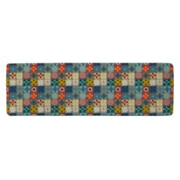 Benjamin Tate Design Tribal Art Boho Runner Rug in Natural - Size: 67 cm x 230 cm - thumbnail 1