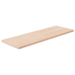 Berkfield Home Shelf Board 60x20x1.5 cm Untreated Solid Wood Oak in Brown - thumbnail 1