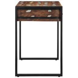Berkfield Home Desk Multicolour 100x50x75 cm Solid Wood Reclaimed - Size: 100 x 50 x 75 cm - thumbnail 4