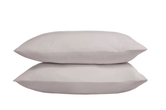 The Linen Consultancy 'TLC 5 Star Hotel Concept' 500TC Cotton Sateen Standard Pillowcase 4 Pack in Silver - image 1