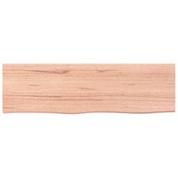 Berkfield Home Wall Shelf Light Brown 100x30x(2-4) cm Treated Solid Wood Oak - thumbnail 4