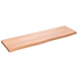 Berkfield Home Wall Shelf Light Brown 100x30x(2-4) cm Treated Solid Wood Oak - thumbnail 3