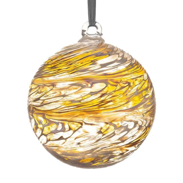 Sienna Glass 15cm Friendship Ball Pastel Gold - image 1