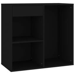Berkfield Home Elegant Cosmetic Cabinet Black 80x40x75 cm Engineered Wood - Size: 80 x 40 x 75 cm - thumbnail 1