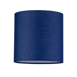 First Choice Lighting Navy Blue Cotton 17cm Table Lamp Shade - thumbnail 1