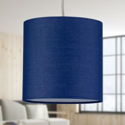 First Choice Lighting Navy Blue Cotton 17cm Table Lamp Shade - thumbnail 7