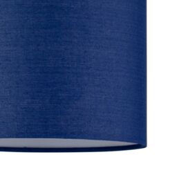First Choice Lighting Navy Blue Cotton 17cm Table Lamp Shade - thumbnail 4