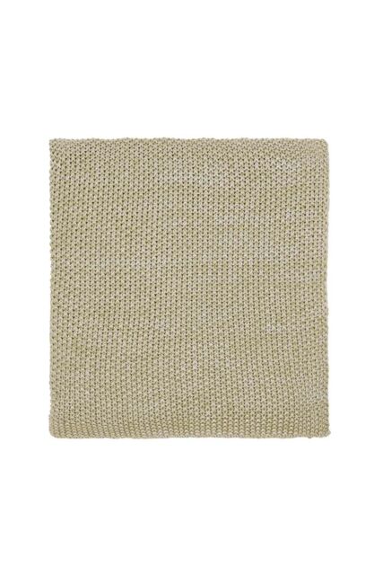 Murmur 'Flo' Cotton Knit Throw 130x170Cm in Green - Size: 130 cm x 170 cm
