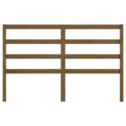 Berkfield Home Beautiful Bed Headboard Honey Brown 146x4x100 cm Solid Wood Pine - Size: 146 x 4 x 100 cm - thumbnail 4