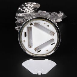 Shatchi Christmas LED Light Up Angel Figure Batter Operated Swirling Glitter Water Spinner Snowglobe Acrylic Decoration in Clear - thumbnail 5