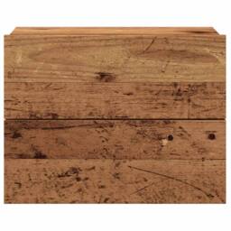 Berkfield Home Durable Wall-mounted Bedside Cabinets 2 pcs Old Wood 40x32x30 cm in Brown - Size: 40 x 32 x 30 cm - thumbnail 5