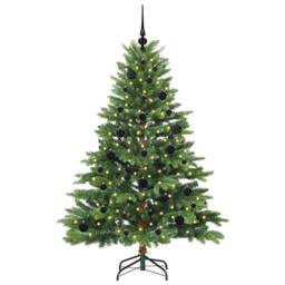 Berkfield Home Beautiful Artificial Christmas Tree with 150 LEDs Green 150 cm PE - thumbnail 1