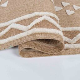 Desire Rugs Harper Diamond Pattern Water Resistant Indoor Area Rugs in Cream - Size: 120 cm x 170 cm - thumbnail 3
