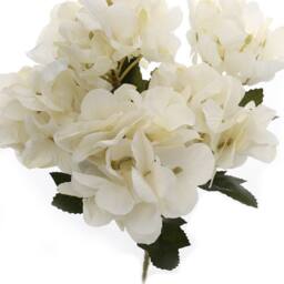Garden Sanctuary Silk Artificial Hydrangea Flowers Bouquet Wedding Centerpiece in White - thumbnail 5
