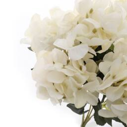 Garden Sanctuary Silk Artificial Hydrangea Flowers Bouquet Wedding Centerpiece in White - thumbnail 4