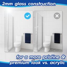 Harbour Housewares Self Adhesive Glass Wall Mirrors - 30 x 40cm - Pack of 12 in Silver - Size: 30 x 40 cm - thumbnail 3