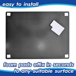 Harbour Housewares Self Adhesive Glass Wall Mirrors - 30 x 40cm - Pack of 12 in Silver - Size: 30 x 40 cm - thumbnail 4