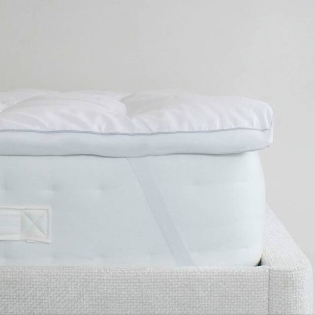 Essential Super Soft Mattress Topper in White - Size: Double - image 1