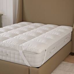 Essential Super Soft Mattress Topper in White - Size: Double - thumbnail 3