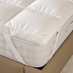 Essential Super Soft Mattress Topper in White - Size: Double - thumbnail 4