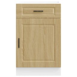 Berkfield Home Kitchen Base Cabinet¬†Porto Sonoma Oak Engineered Wood in Brown - thumbnail 4