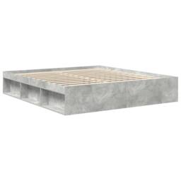 Berkfield Home Bed Frame Concrete Grey 180x200 cm Super King Size - thumbnail 7