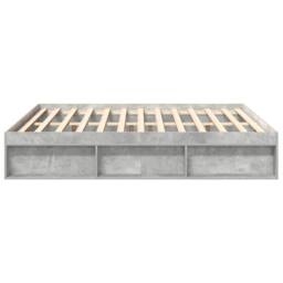 Berkfield Home Bed Frame Concrete Grey 180x200 cm Super King Size - thumbnail 6