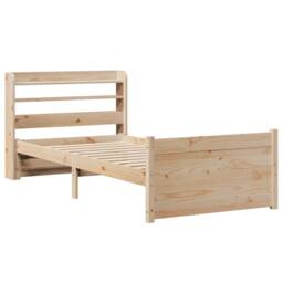 Berkfield Home Bed Frame with Headboard without Mattress 90x200 cm in Light Tan - thumbnail 3