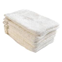 ARTG Plain Cotton Wash Glove in Off-White - thumbnail 2