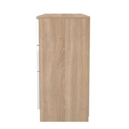 Ready Assembled 2 U Lucca 6 Drawer Kneehole Desk (Ready Assembled) in Light Oak - thumbnail 3