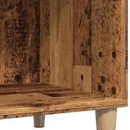 Berkfield Home Record Cabinet Old Wood 84.5x38x89 cm Engineered Wood in Brown - thumbnail 8