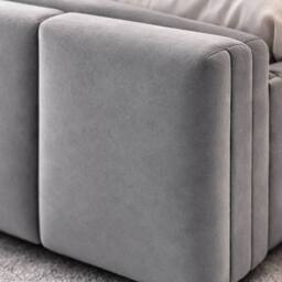 PARADISE BEDS LTD PLUSH VELVET DIVAN BED SET WITH HEADBOARD & DRAWERS in Beige - Size: King - thumbnail 5