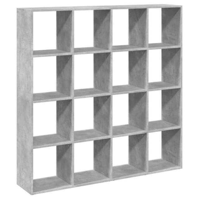 Berkfield Home Book Cabinet Concrete Grey 137.5x29x137.5 cm Engineered Wood - image 1