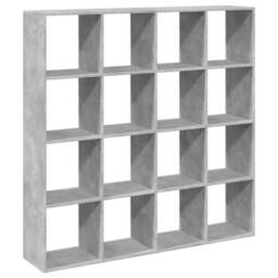 Berkfield Home Book Cabinet Concrete Grey 137.5x29x137.5 cm Engineered Wood - thumbnail 7