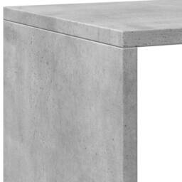 Berkfield Home Book Cabinet Concrete Grey 137.5x29x137.5 cm Engineered Wood - thumbnail 8