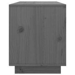 Berkfield Home TV Cabinet Grey 74x35x44 cm Solid Wood Pine - Size: 74 x 35 x 44 cm - thumbnail 5