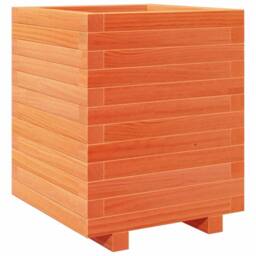 Berkfield Home Garden Planter Wax Brown 40x40x49.5 cm Solid Wood Pine - thumbnail 7