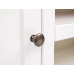 Cabinet Bits Cosenza Off-White 2 Door TV Cabinet Brass Knob - thumbnail 5