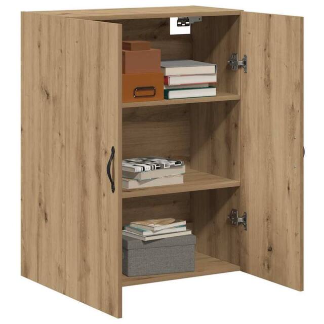 Berkfield Home Wall Mounted Cabinet Artisan Oak 69.5x34x90 cm Engineered Wood in Brown - image 1