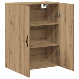 Berkfield Home Wall Mounted Cabinet Artisan Oak 69.5x34x90 cm Engineered Wood in Brown - thumbnail 4
